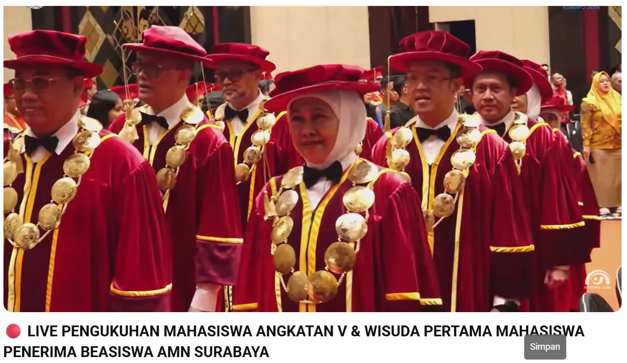 Khofifah Lepas 305 Lulusan Penerima Beasiswa LPDP dari Asrama Mahasiswa Nusantara Surabaya