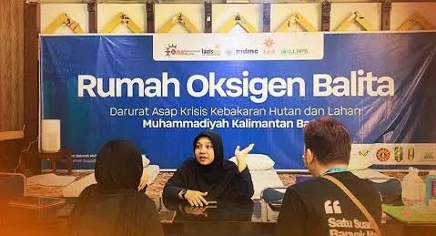 Rumah Oksigen Muhammadiyah Layani 64 Ribu Balita Terserang ISPA,  Akibat Terserang Asap Karhutla