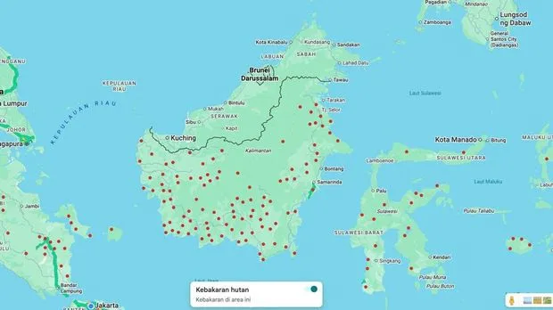 Kebakaran Hutan Parah Mengepung Kalimantan