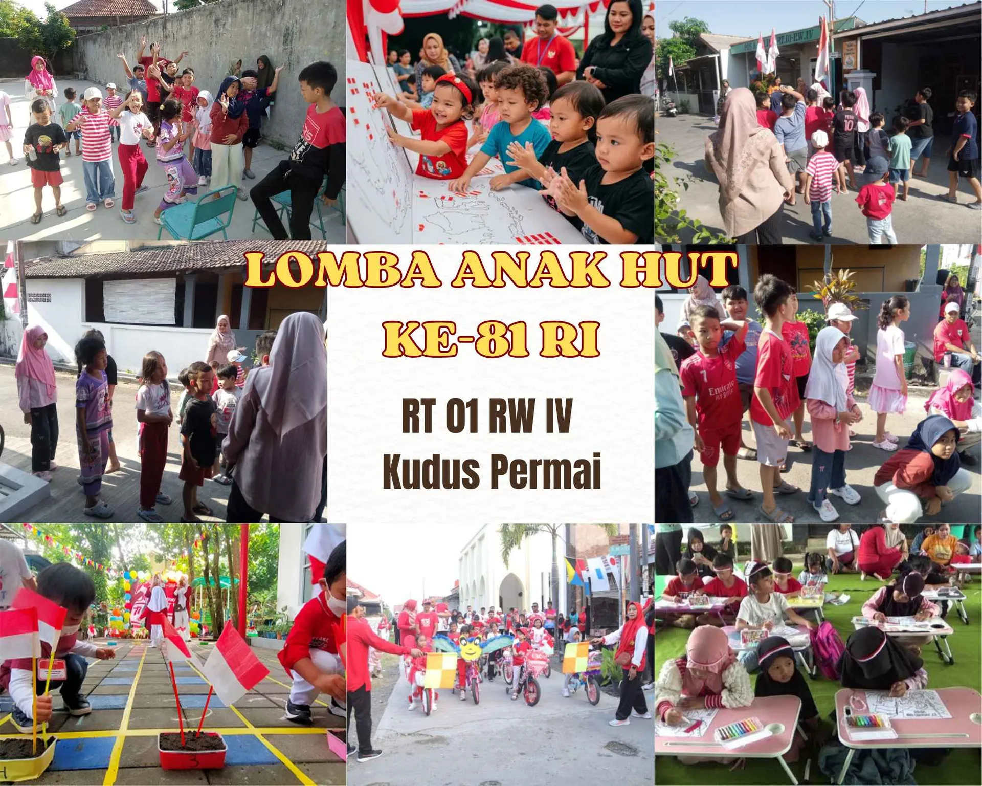 Unik dan Edukatif! Serunya Lomba Tebak Kata HUT ke-81 RI di Kudus Permai, Asa Otak Anak Usia Dini
